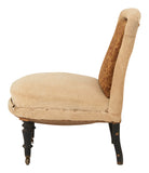 Antique Unupholstered Slipper Chair