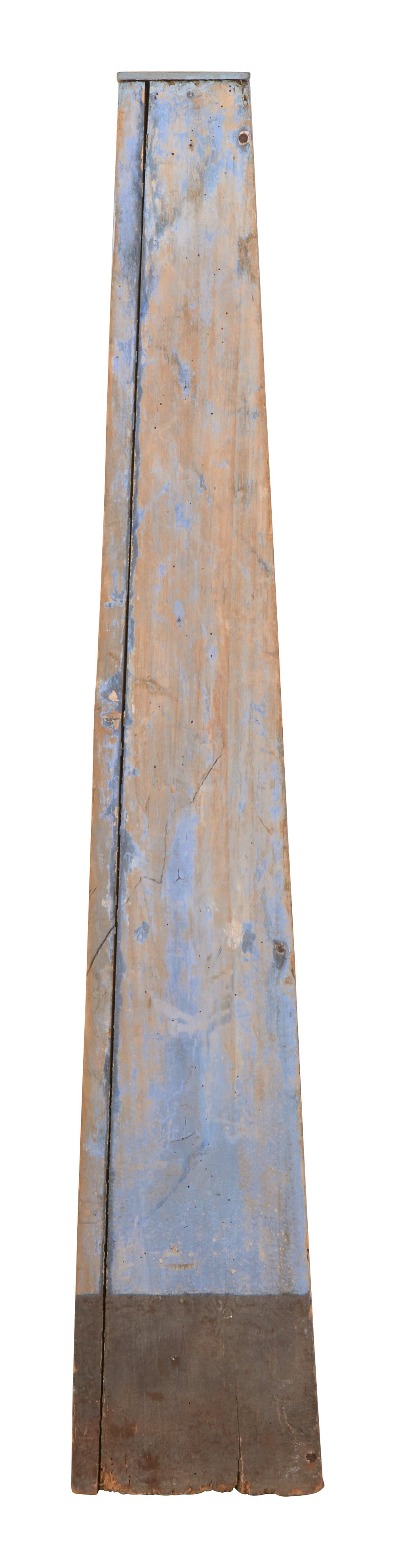 Antique Trompe L'oeil Wood Column