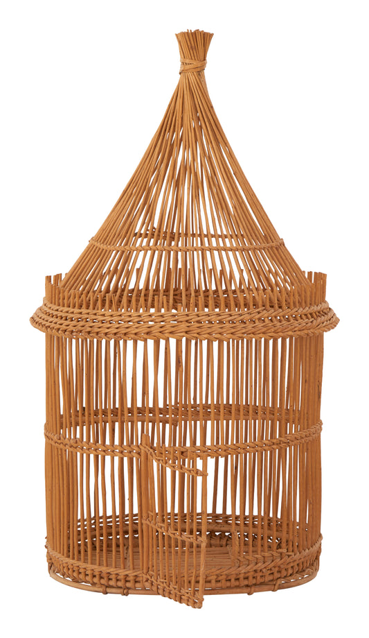 Vintage Rattan Birdcage