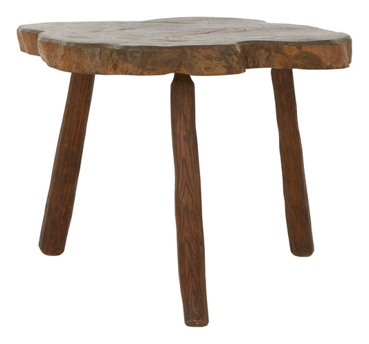 Vintage Brutalist Wood Table