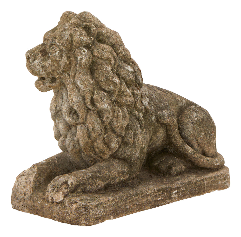 Antique Stone Lion Statue