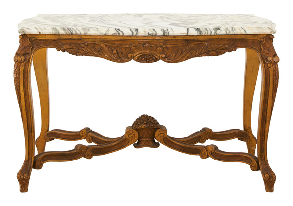 Antique Gilt Marble Top Table