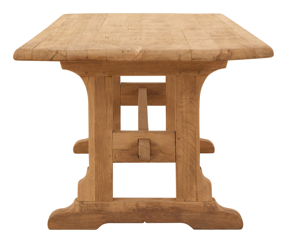 Vintage Oak Trestle Table