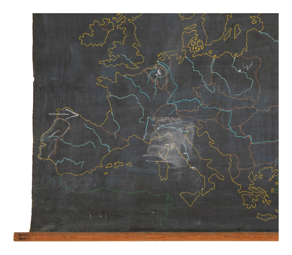 Vintage World Chalkboard Map