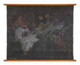 Vintage World Chalkboard Map