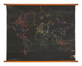 Vintage World Chalkboard Map