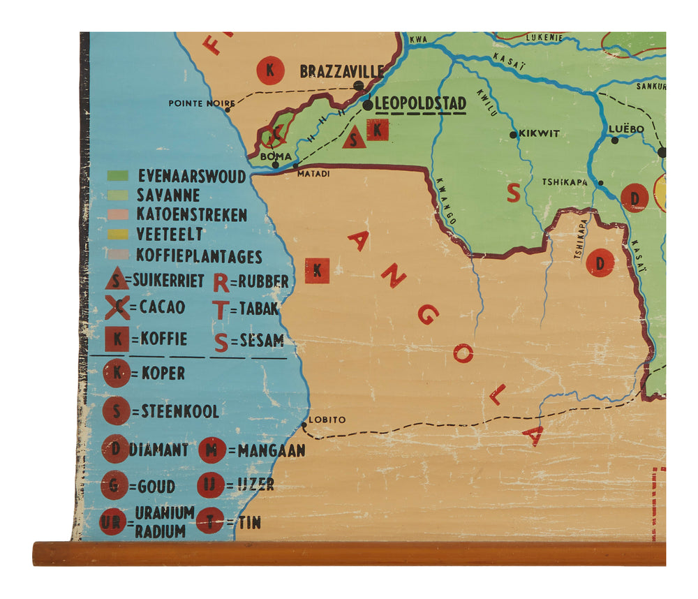 Vintage Map of the Congo