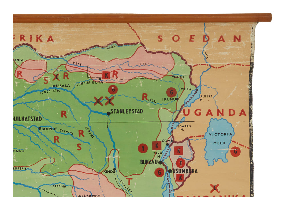 Vintage Map of the Congo