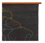 Vintage Chalkboard Map of North & South America