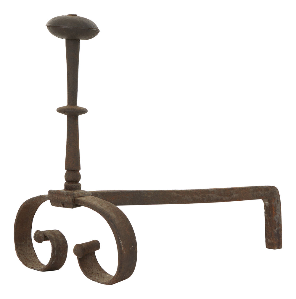 Antique Iron Andirons