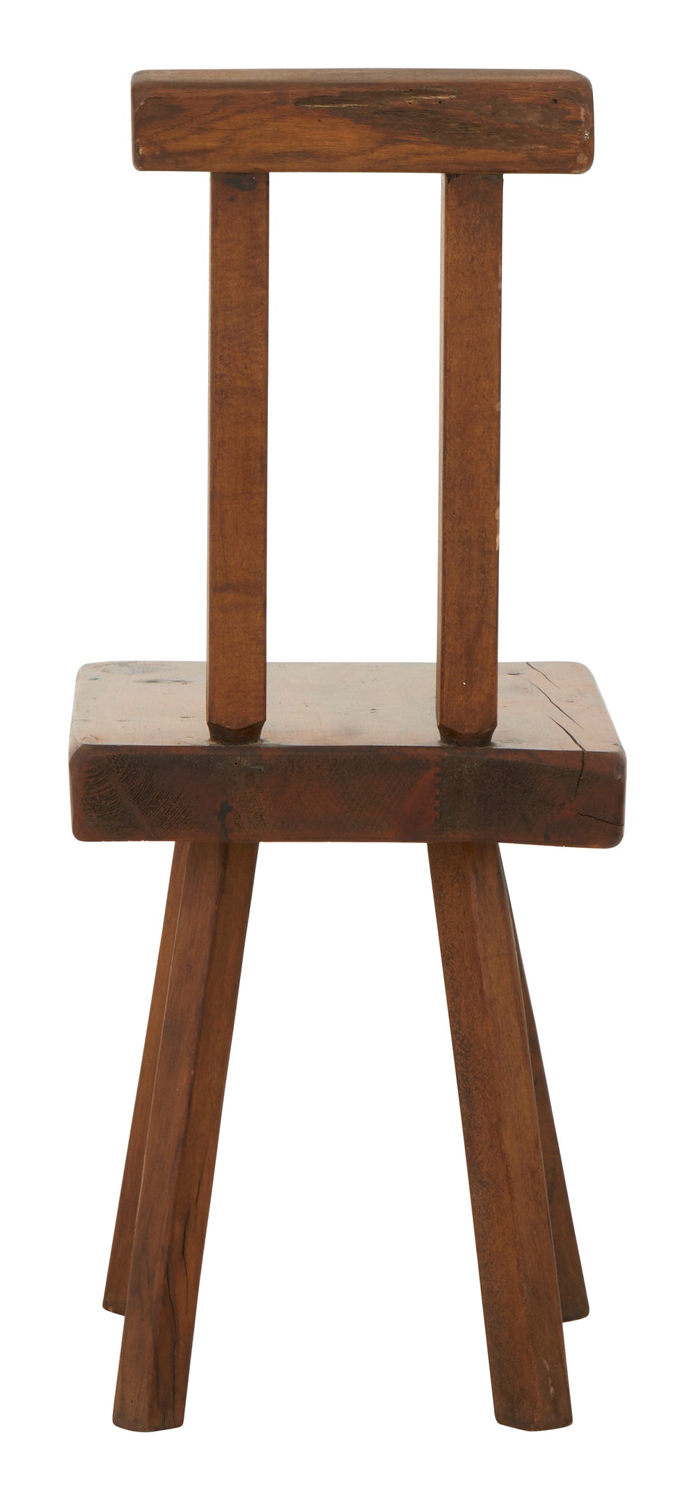 Vintage Brutalist Wood Chair