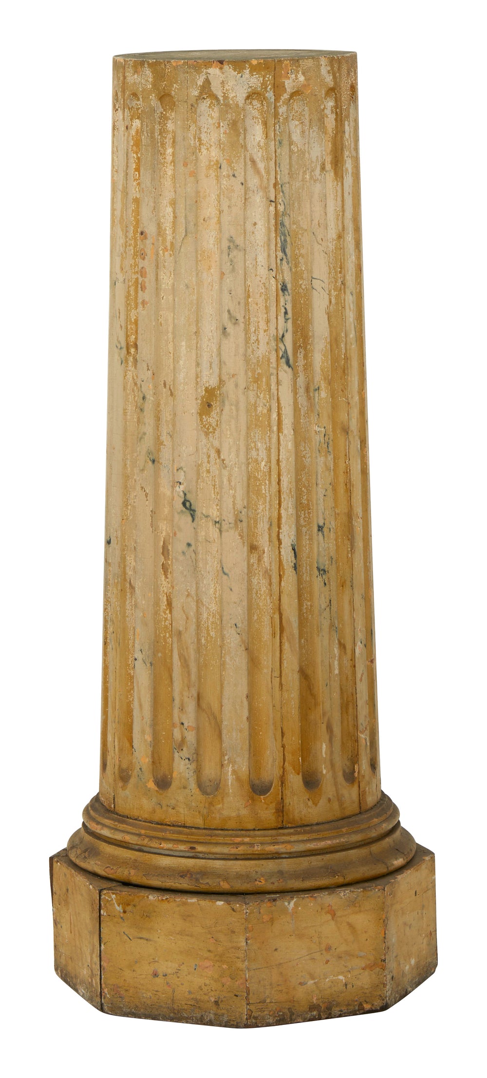 Antique Trompe L'oeil Marble Column