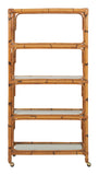 Vintage Bamboo Etagere