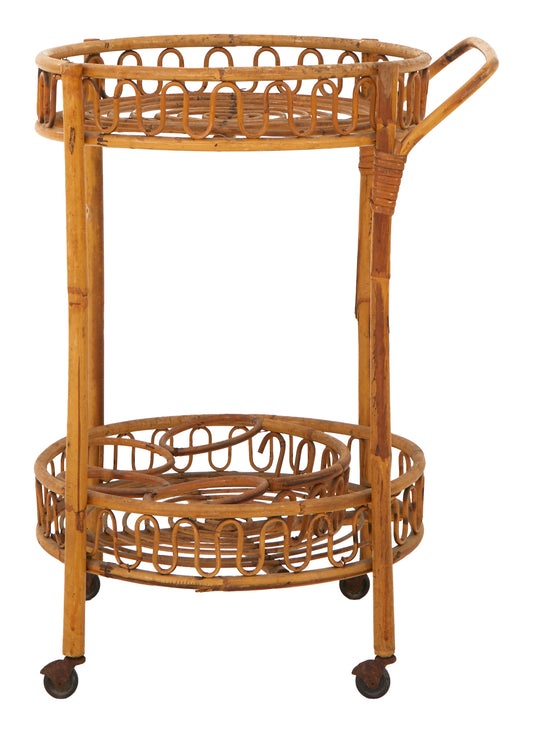 Vintage Rattan Barcart