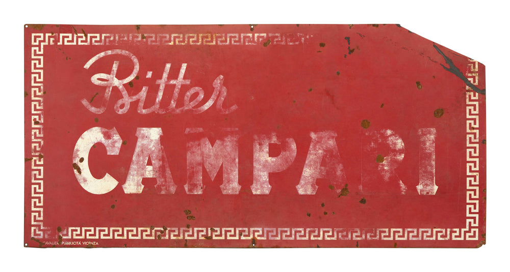 Vintage Metal Campari Sign