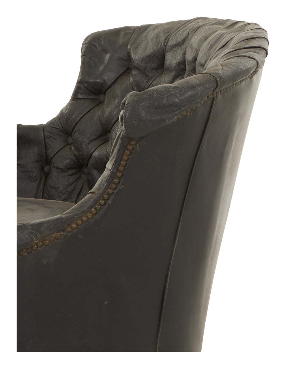 Antique Napoleon III Leather Sofa