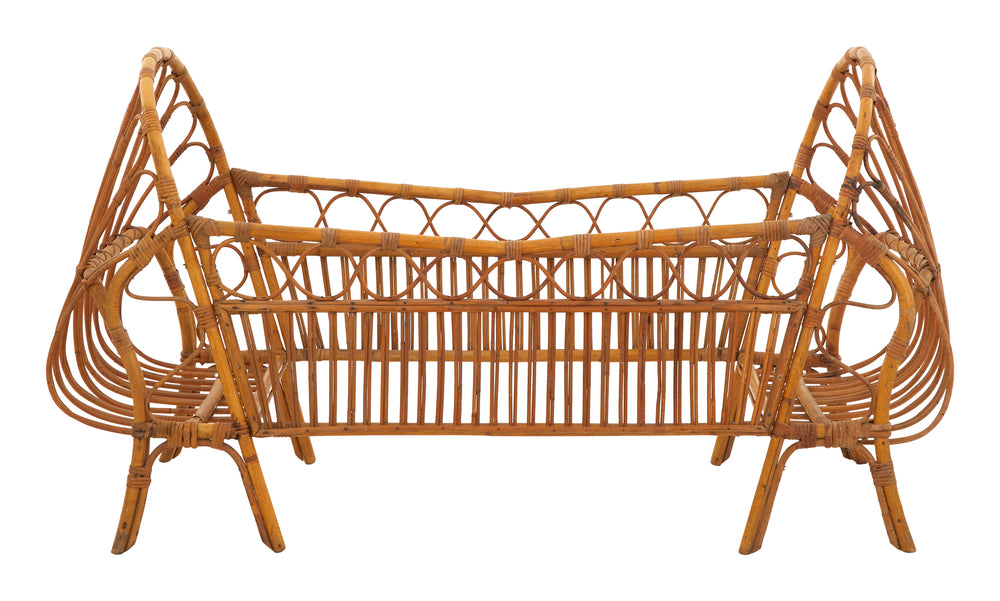 Vintage Rattan Bed