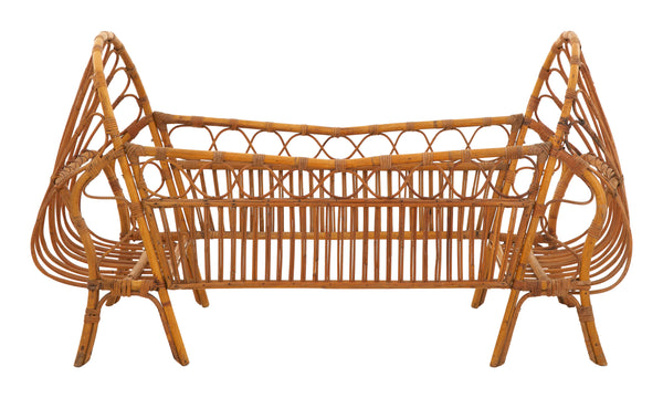 Vintage Rattan Bed