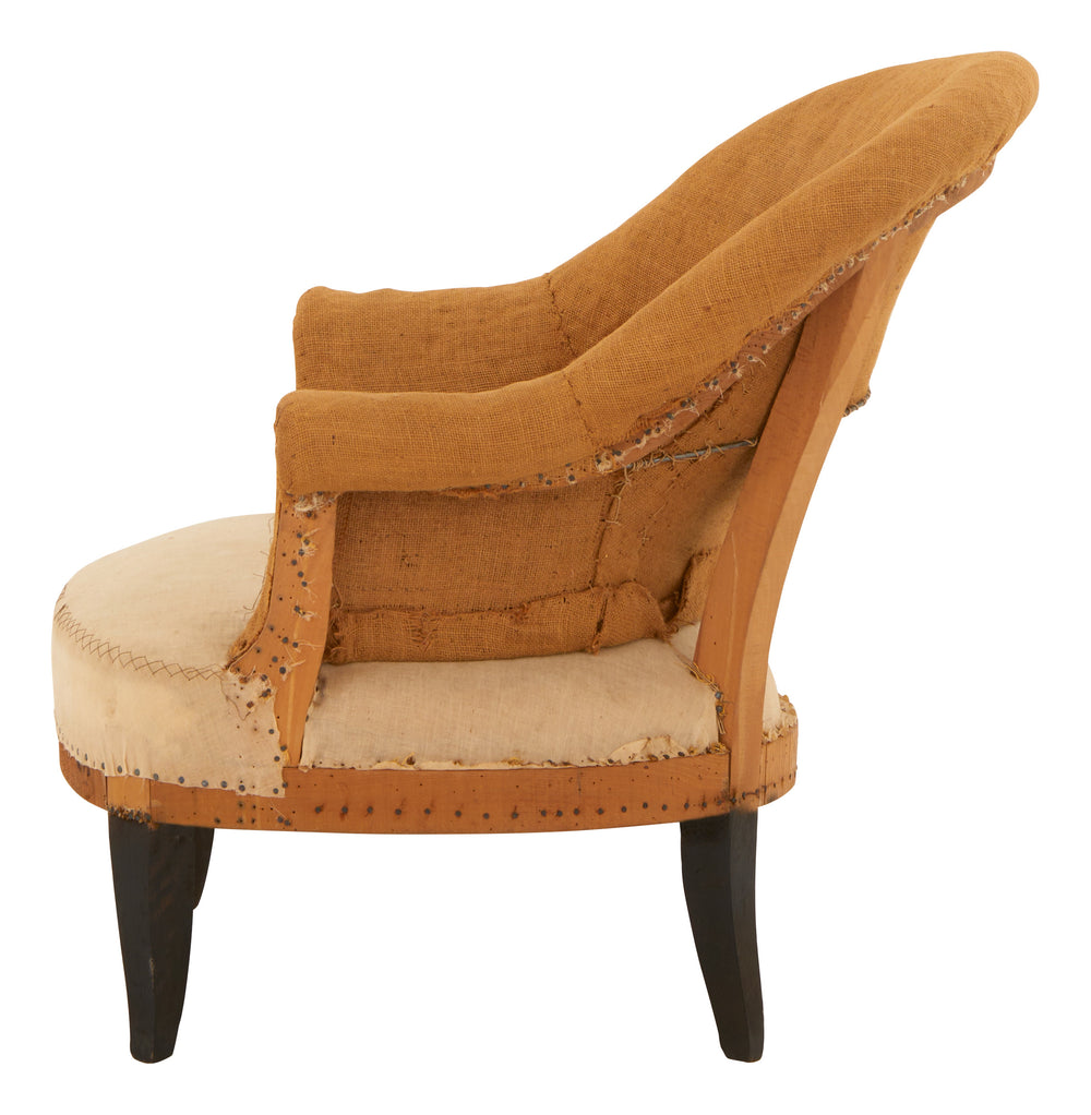 Antique Unupholstered Napoleon III Chair