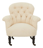 Antique Unupholstered Tufted Chair