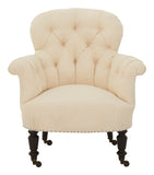 Antique Unupholstered Tufted Chair