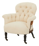 Antique Unupholstered Tufted Chair