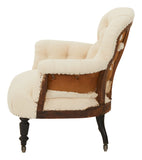 Antique Unupholstered Tufted Chair