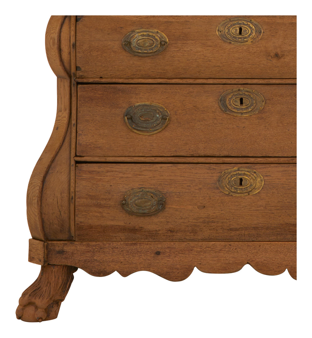 Antique Dutch Serpentine Commode