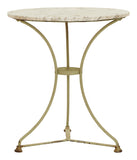 Vintage Round Marble Top Bistro Table