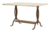 Antique Marble Top Bistro Table