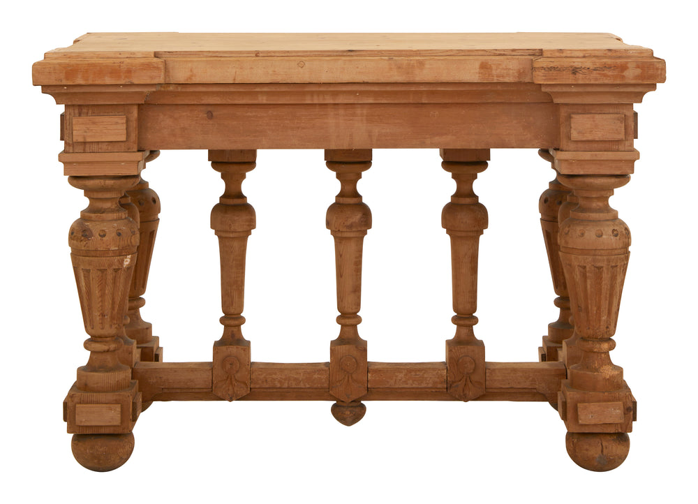 Antique Carved Wood Table