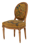 Antique Needlepoint Oval Back Chair