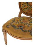 Antique Needlepoint Oval Back Chair