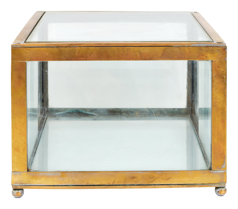 Vintage Brass Display Case