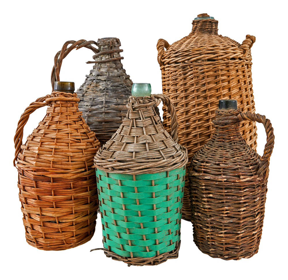 4 Bottle Wicker Wine Carrier Basket - The Basket Company