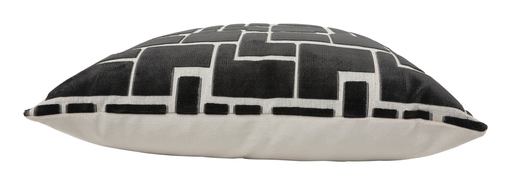 Labyrinth Charcoal Pillow & Jayson Home