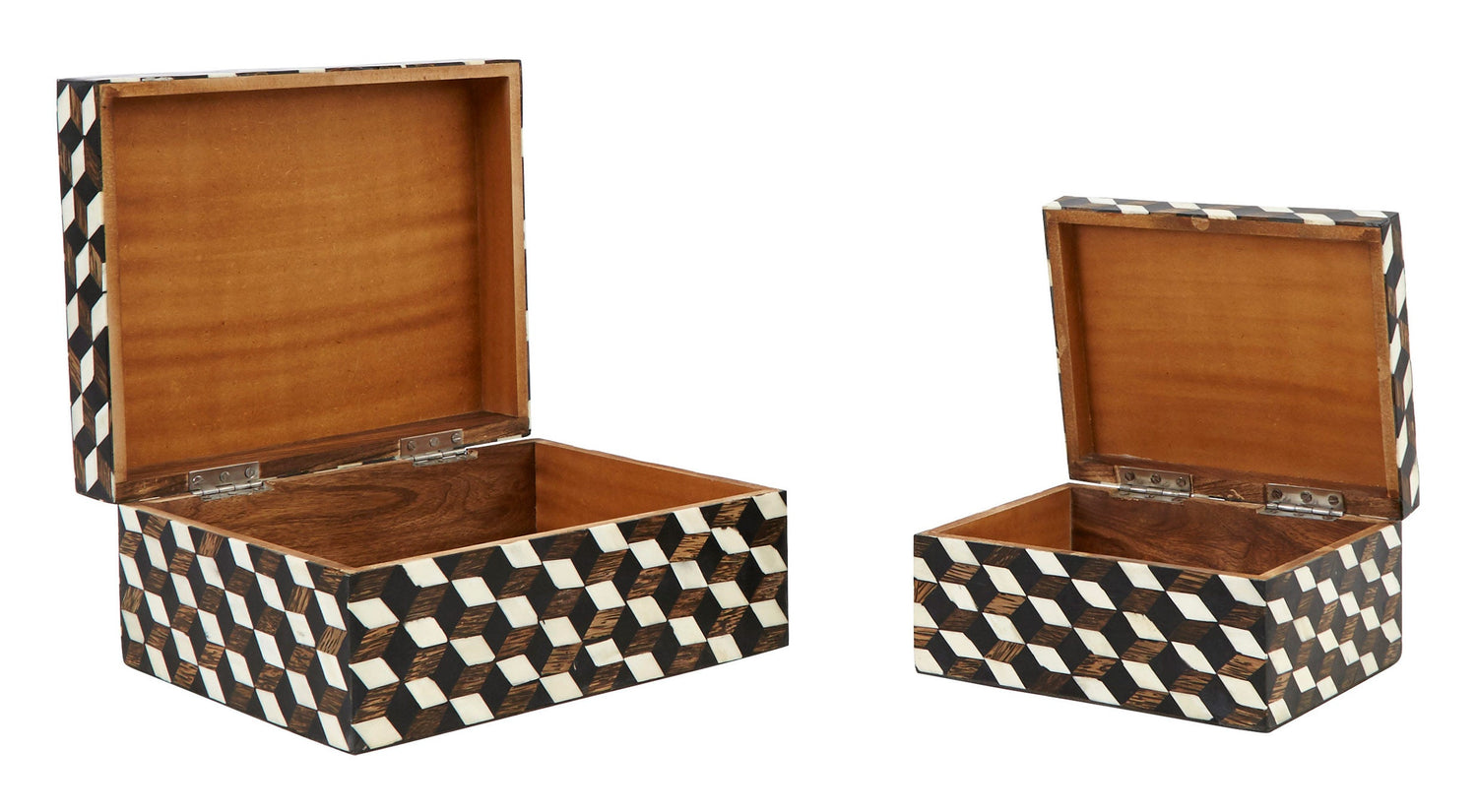 Checkered wood box - .de